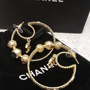 Chanel Hoop Earrings